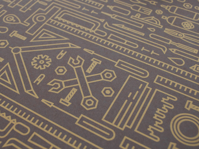 Make it Yours, Make it Yourself diy icons poster screenprint tools