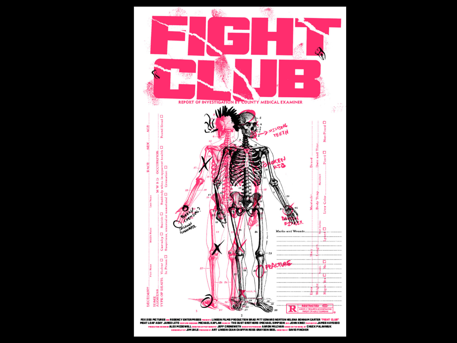 Fight Club (1999) Alternative Poster collage cult cult film dark fight club illustration movie poster poster posters