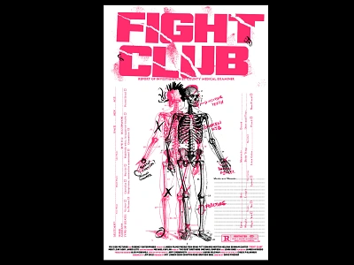 Fight Club (1999) Alternative Poster collage cult cult film dark fight club illustration movie poster poster posters