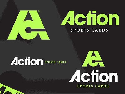 Action Sports Cards brand branding cards icon icons logo sports sports cards