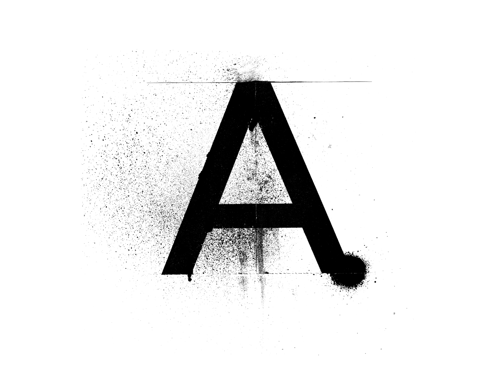 Analog Typography analog graphic design grit grunge illustration letters type typography