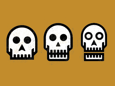 Skulls icon illustration logo skull skulls