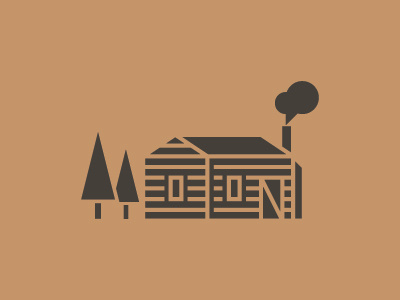 Log Cabin brand cabin icon identity illustration logo miniature symbol woods