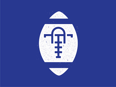 Alumni Tailgate Mark a football icon logo mark monogram t tailgate