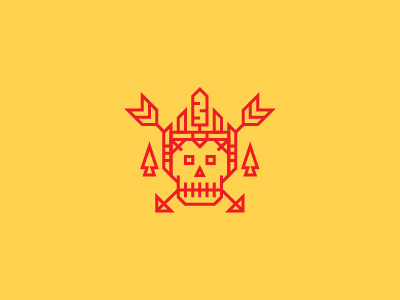 Chieftain chief chieftain icon logo mark monoweight native