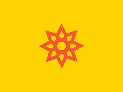 Sun Logo Exploration brand icon logo mark nature sun sunny sunrays yellow