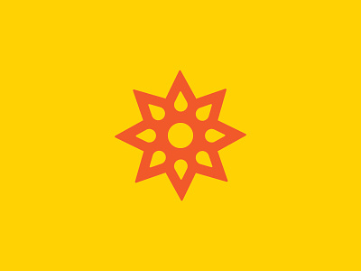 Sun Logo Exploration brand icon logo mark nature sun sunny sunrays yellow