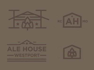 Ale House Exploration ale ale house bar beer brand branding hops house logo mark