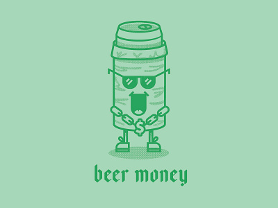 Beer Money $ beer beers chain character characters money sunglasses
