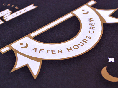 After Hours Crew Prints banner black flash.flash sheet gold icon icons metallic moon night prints