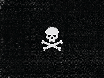 Pixel Skull black crossbones icon pixel pixels skull skull and crossbones skulls