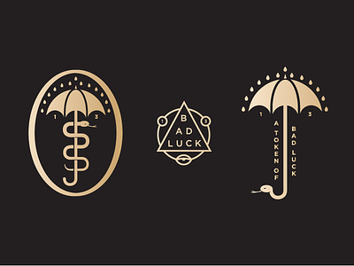 Bad Luck Pin Ideas PT.2 13 icon logo luck pin rain snake umbrella