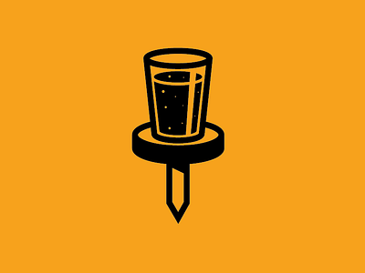 Prints & Pints Logo beer glass icon icons logo pints prints prints pints pushpin tack
