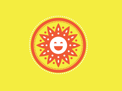 Sun Exploration fun happy icon logo orange smile sun suns