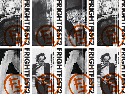 Fright Fest 2 2 brand branding ff fright fright fest icon logo orange posters