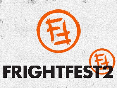 Fright Fest 2 2 brand branding ff fright icon logo orange posters