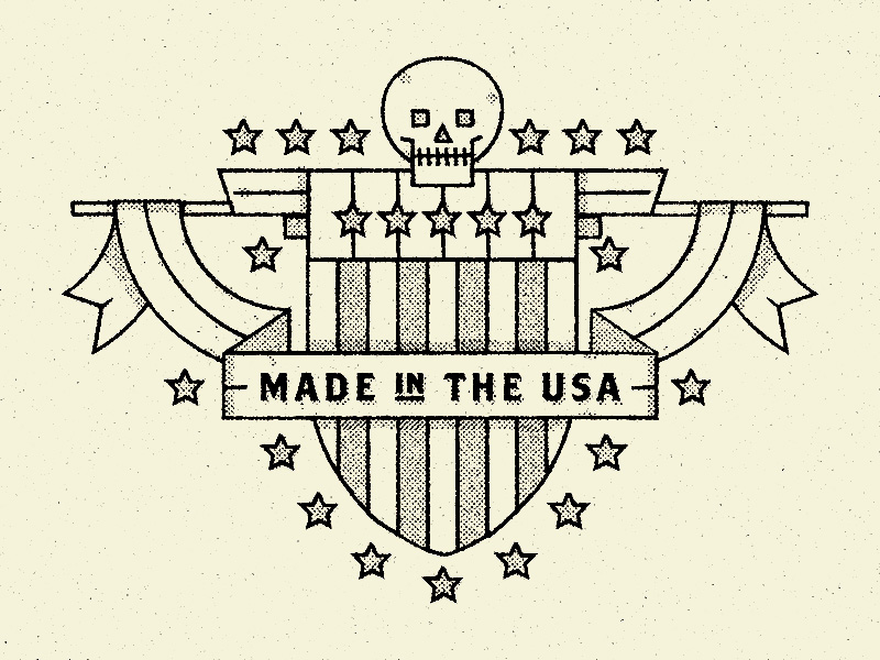 Made in the USA Stamp by Alex Anderson on Dribbble