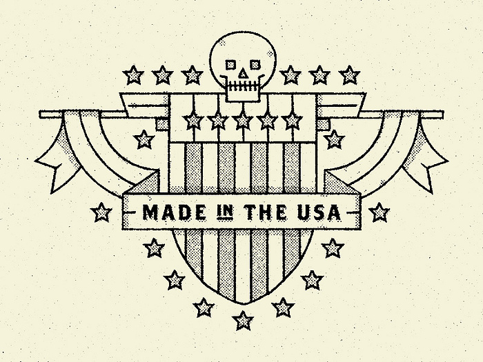Made in the USA Stamp by Alex Anderson on Dribbble