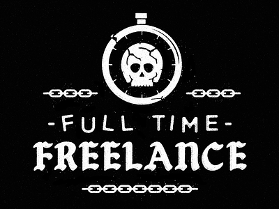 Off One Clock, Onto Another brand branding chain chains freelance icon icons logo skull