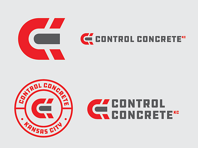 Control Concrete Exploration badge brand branding c cc concrete control control concrete icon kc logo