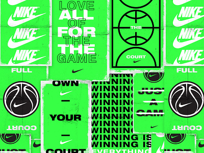 Nike Basketball Poster Concepts basketball green icon logo neon nike poster posters swoosh type typography