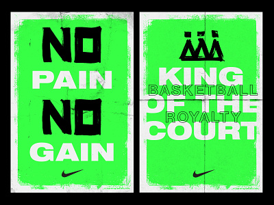 Nike Basketball Poster Concepts PT. 2 basketball basketballs green icon neon nike swoosh type typography