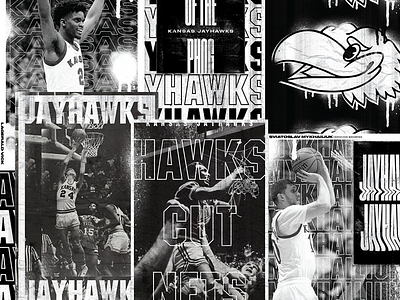 Jayhawks Poster Exploration basketball jawhawks jayhawks kansas ku mural poster posters type typography