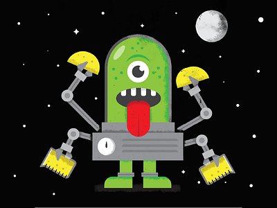 Space Tacos alien beer icon illustration monster monsters robot space stars taco tacos