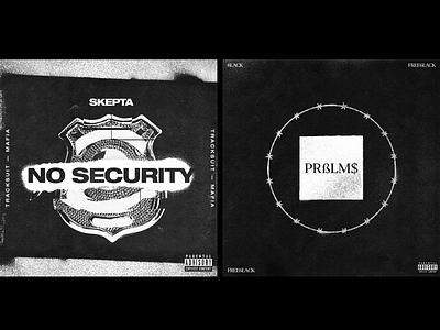 B/W Cover Art album album artwork albums black and white covers rap typography warm up