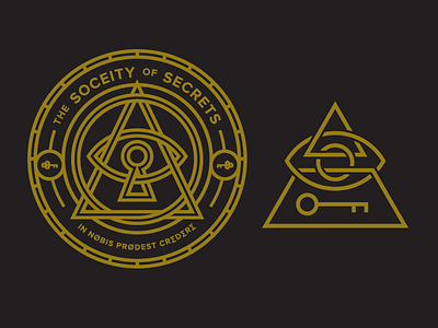 Not So Secret Outtakes badges brand eye logo logos mark pyramid seal secret secret society