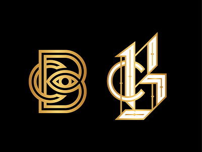 Collective Monograms b brand branding co collective gold icon logo mark monogram typography