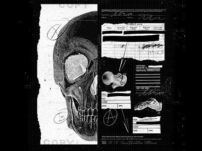 Bone Black Market black market bones collage editorial editorial illustration illustration skull