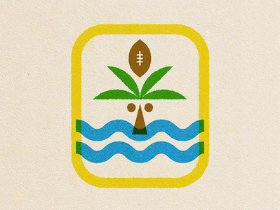 Football Passport Stamp badge design football icon icons illustration logo palm passport stamp