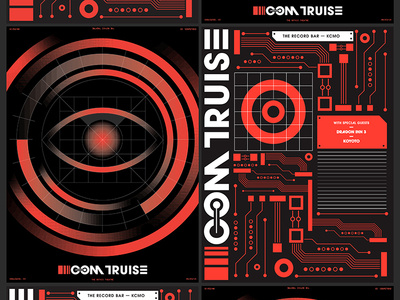 Com Truise Posters circuit com truise design electronic illustration music poster poster a day