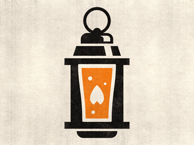 Brewery Lantern badge beer brand branding brewery glass icon icons lantern light logo mark path