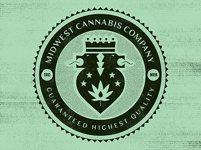 MCC Badge badge badge logo brand branding cannabis cannabis logo crown icon icons illustration leaf logo mark official seal seals
