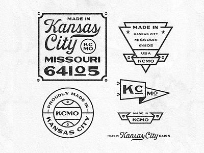 KCMO Badges badge brand branding icon icons illustration kansas city kc kcmo lockup logo logos mark monogram