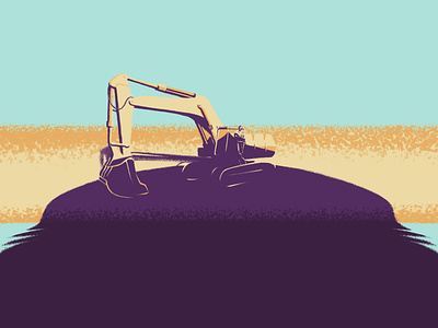 Suez Canal release artwork drawing editorial editorial illustration excavator graphicnews illustration negative space shadow ship storytelling suez canal