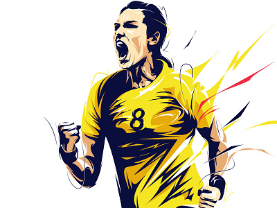 Neagu energy handball illustration player portrait sport vector woman