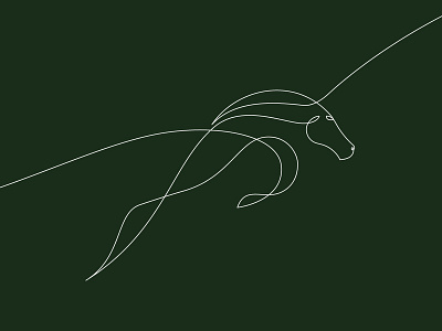 Jumping Horse anatomy artwork design drawing illustration jump logo negative space one line poster vector