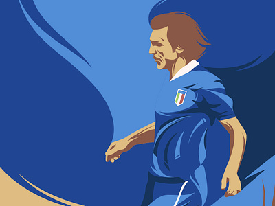 Pirlo Panenka anatomy artwork design drawing editorial football illustration panenka penalty pirlo portrait poster sport vector