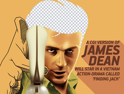 Resurrecting James Dean actor anatomy artwork brush cgi character design drawing illustration news photoshop portrait poster weeklygraphicnews