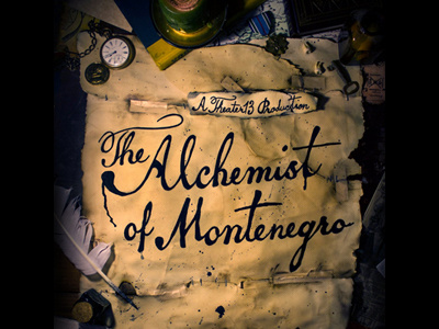 The Alchemist of Montenegro film hand crafted hand made movie paper poster steampunk