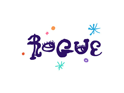 Rogue Theatre art artistic branding design logo rogue surreal surrealism theater theatre typography