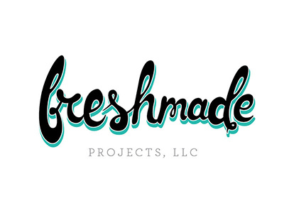 Freshmade Projects logo branding fresh hand drawn hand made logo restaurant typography