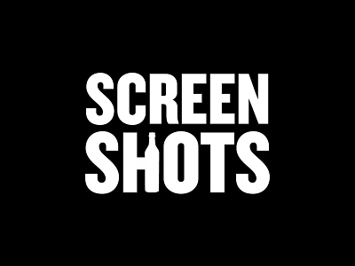 Screen Shots logo alcohol bottle branding drinking game liquor logo mobile phone screen shot shots spirits typography