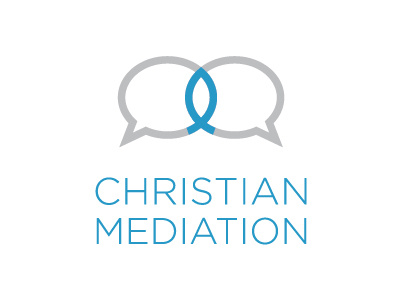 Christian Mediation logo attorney branding christian design fish ichthys jesus fish law logo mediation religious