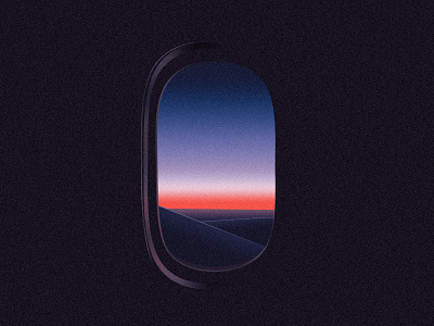 in transference, one always waits abstract dithering gradient illustration minimal minimalism plane roland barthes sky transference travel vector window
