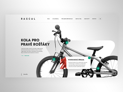 Webdesign for little rascals. bike children design ui web webdesign website