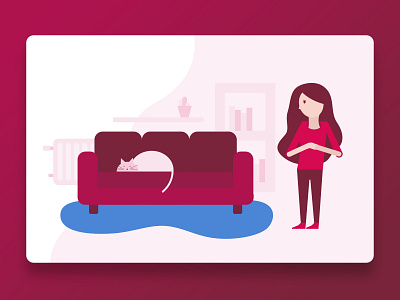 Simple home illustration design flat flat illustration flatdesign illustration webdesign